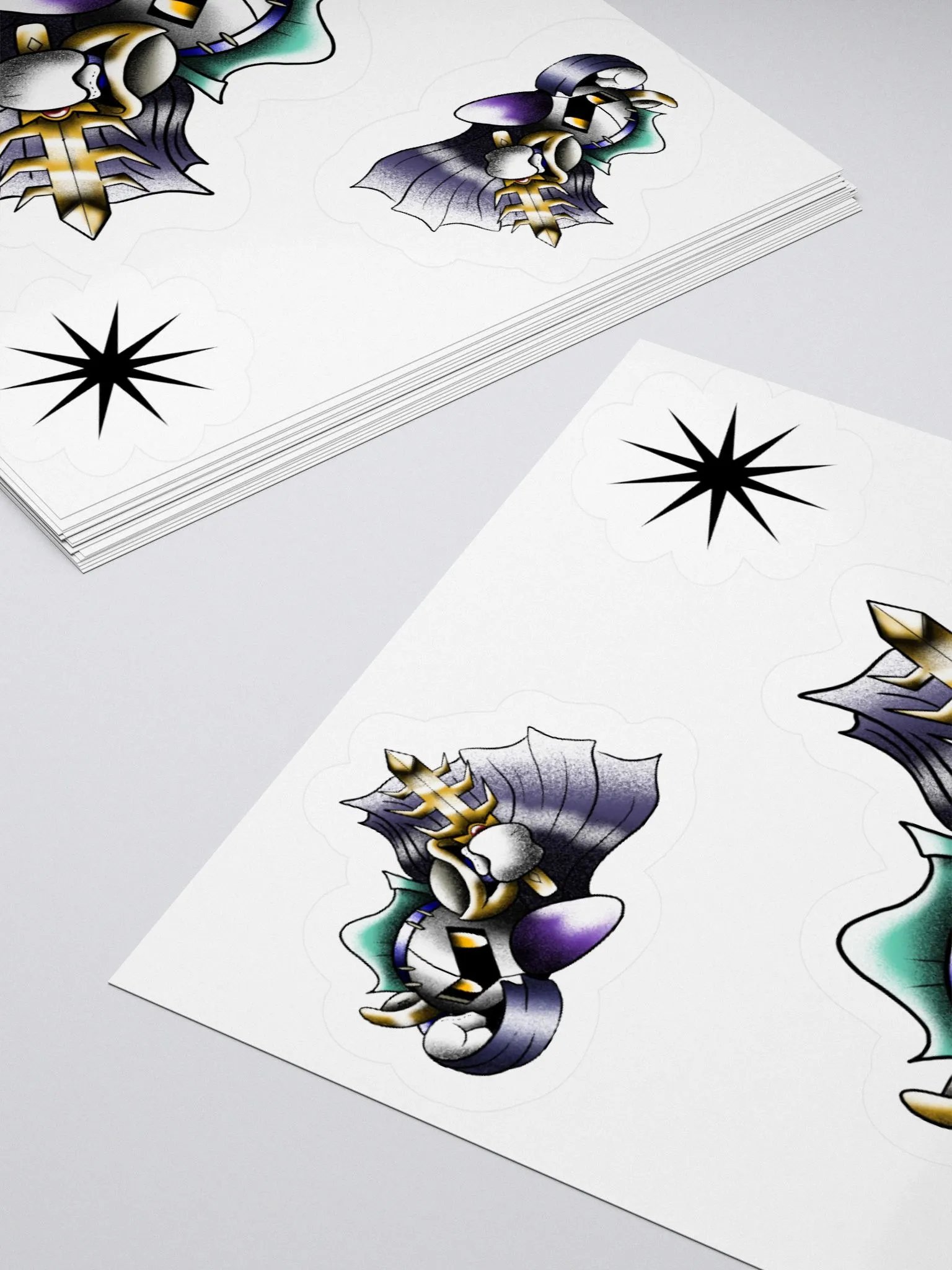 Meta Knight- American Traditional Flash Stickers product image (4)