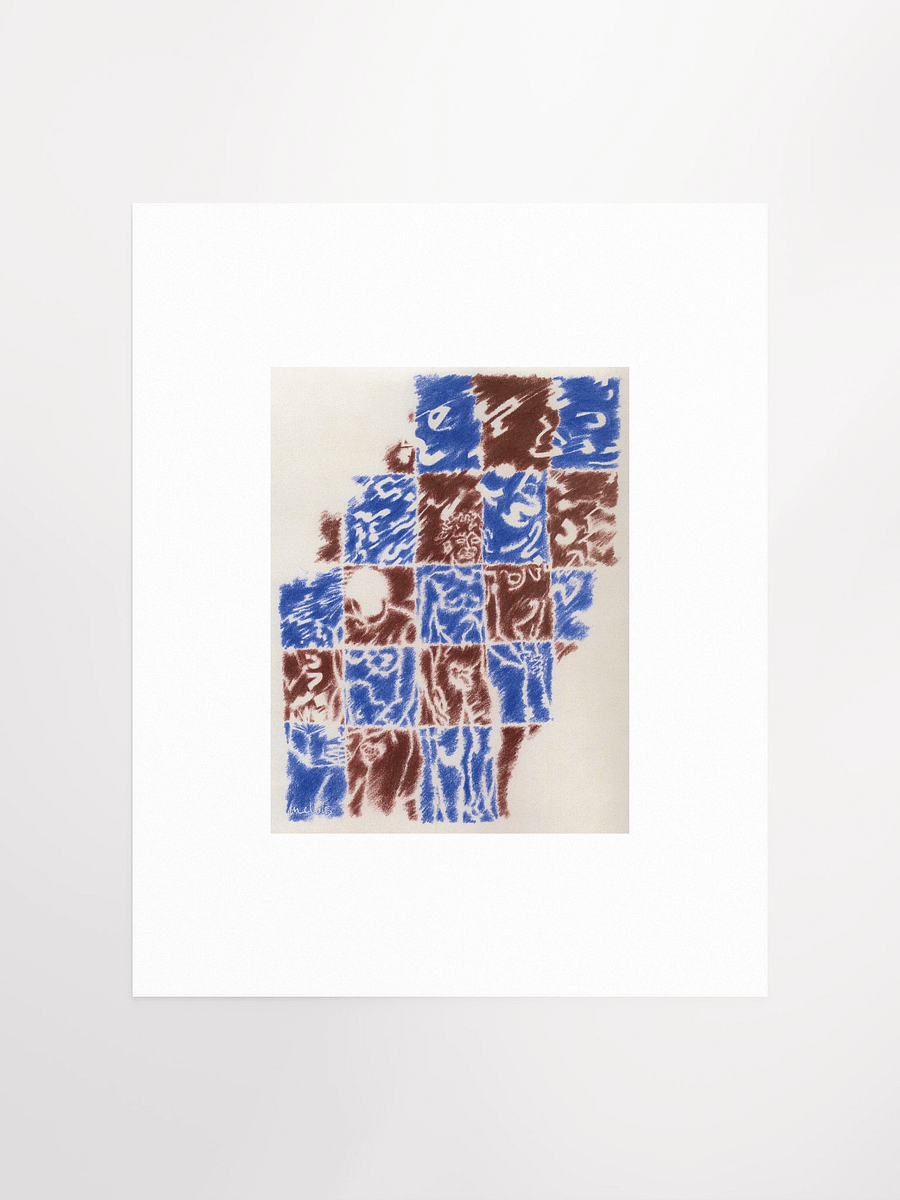woman w/book/man w/leg circa '90 Print product image (2)