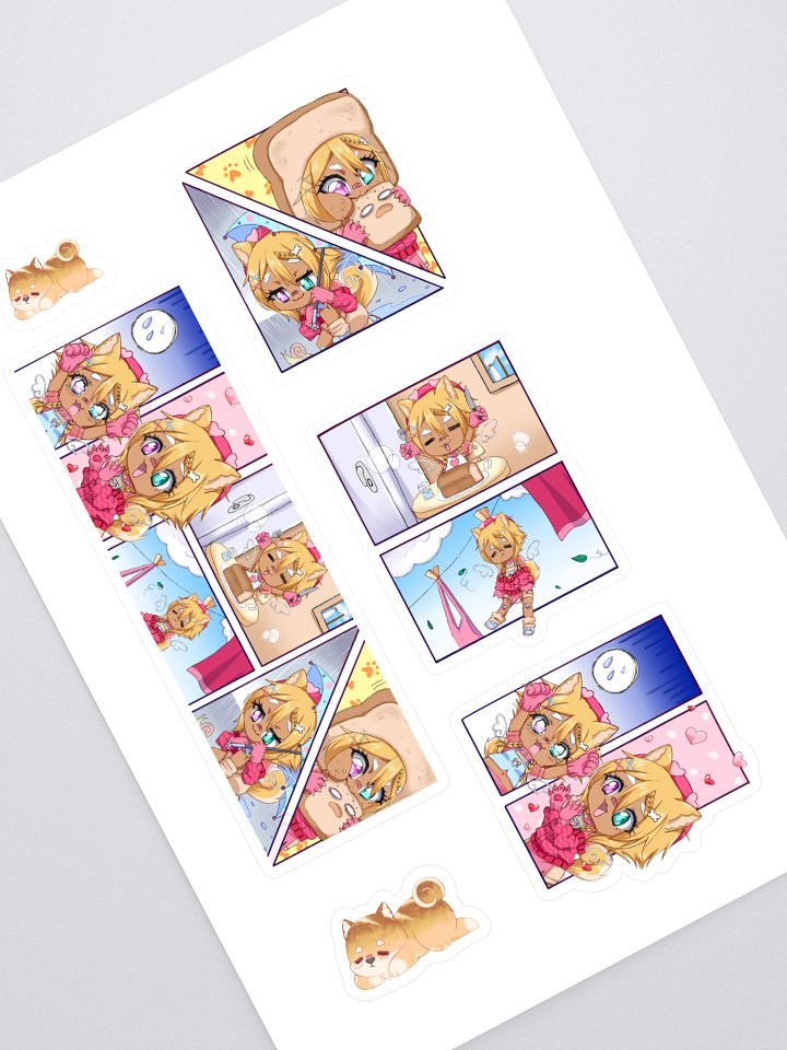 Miyu's Comical Life Sticker Sheet (6 Stickers) product image (1)