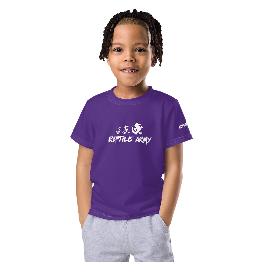#BRIANSTRONG EDITION - PURPLE FOR PANCREATIC CANCER - REPTILE ARMY YOUTH TEE product image (3)