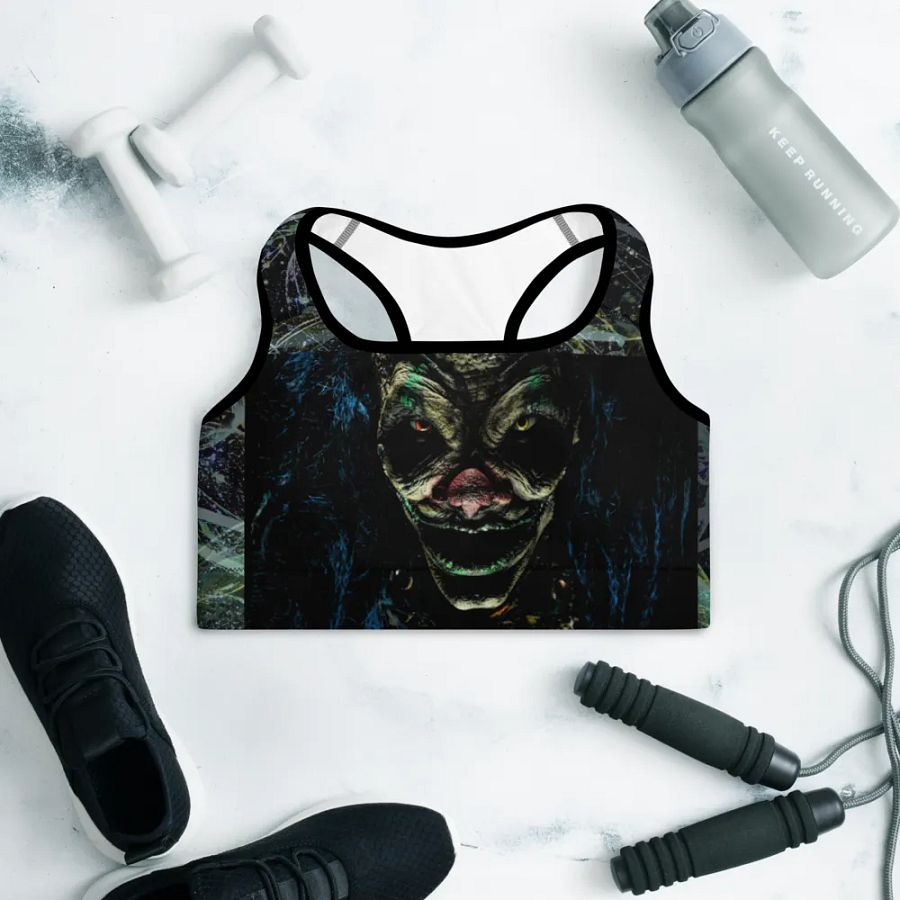 Luminous Reflection Sinister Clown Sports Bra product image (9)