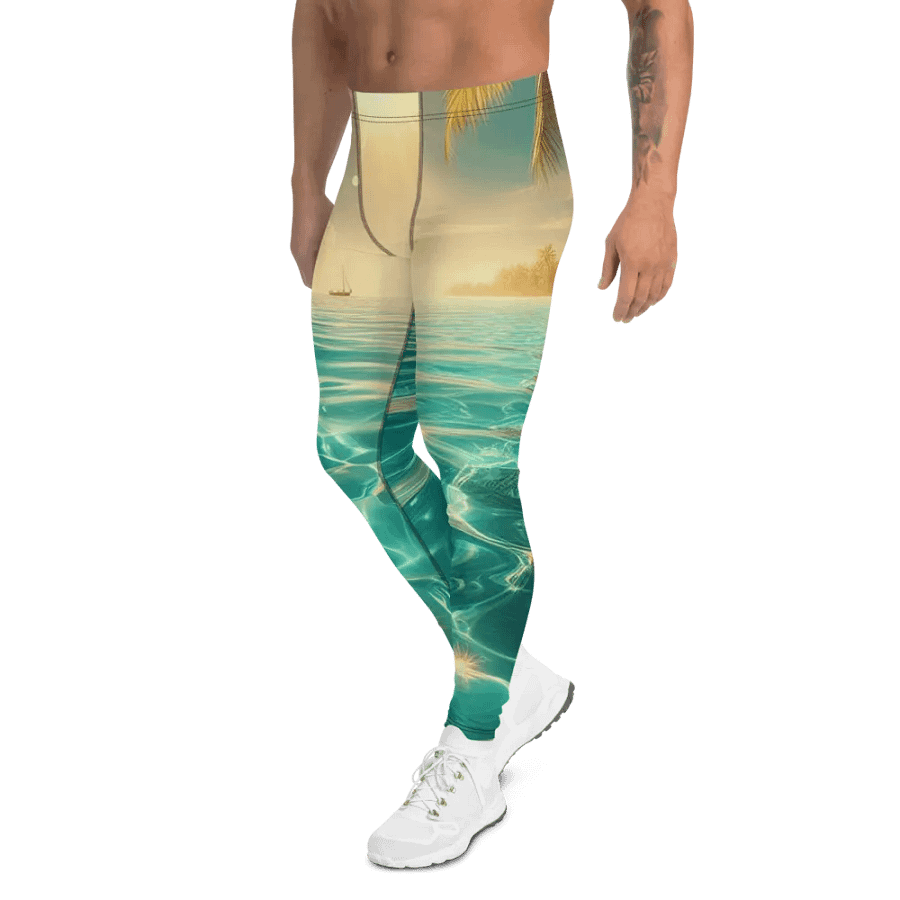 Tropical Paradise Men's Leggings | AI Design product image (4)