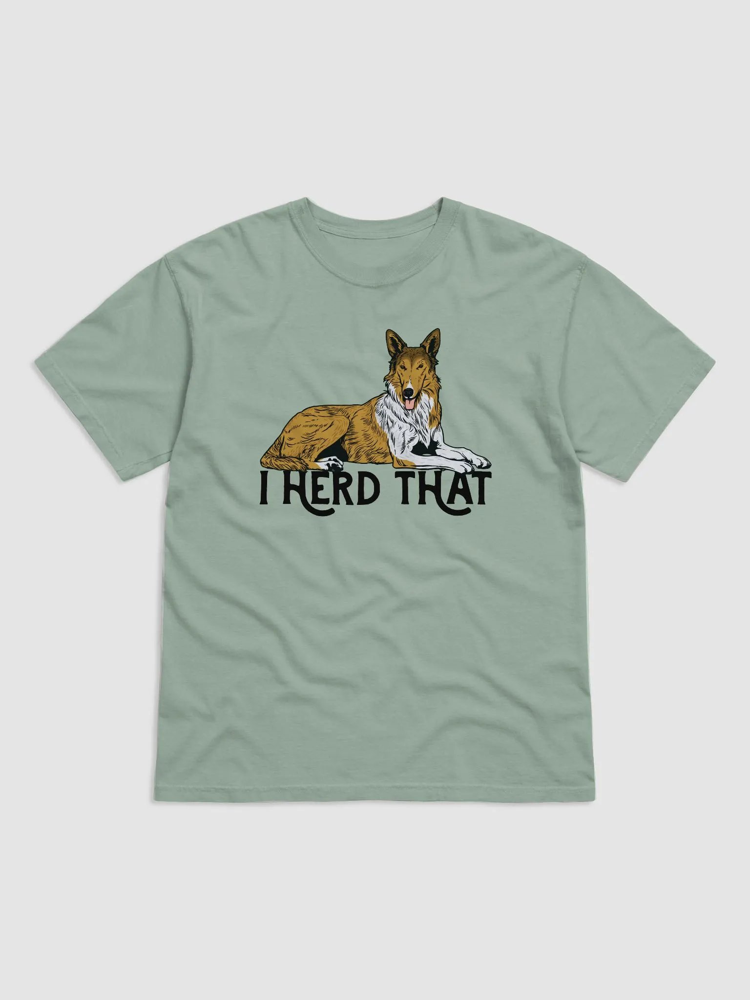 I Herd That T-Shirt of a Smooth Collie | Funny T-Shirt for Herding Dog Paw-rents product image (4)