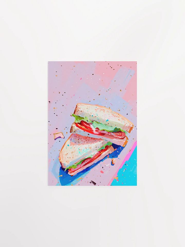 Abstract Sandwich Art Matte Poster product image (1)