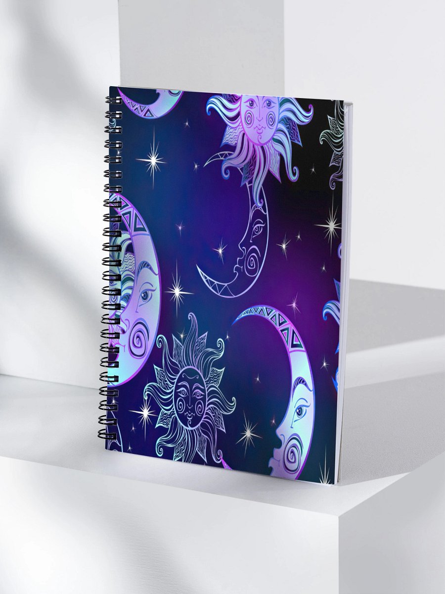 Celestial Faces Spiral Notebook product image (4)
