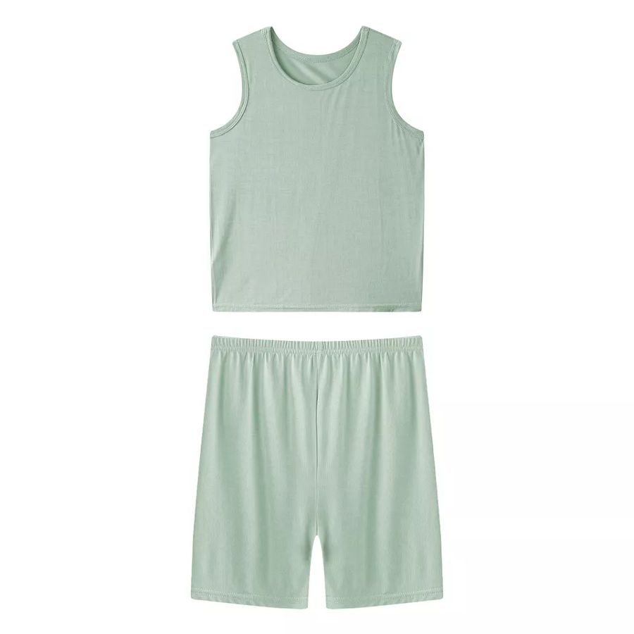 Kids Boys Set Sleeveless Suit Loungewear Outfit Tracksuit Costume Sports Gym product image (9)