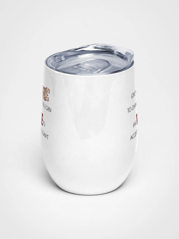 Coffee and Wine Serenity Prayer Wine Tumbler product image (2)