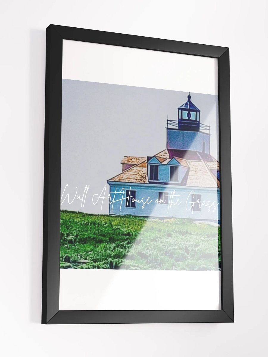 Art House & Grass Framed High-Quality Matte Poster (in) product image (3)