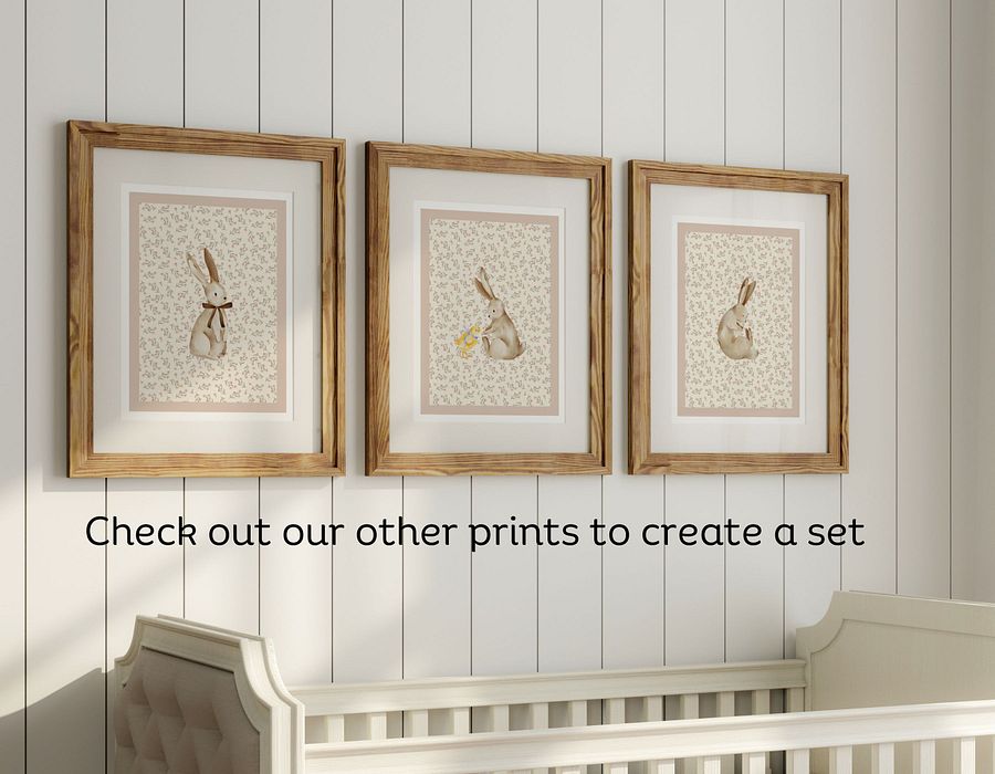 Boho Bunny Nursery Print 5 product image (30)