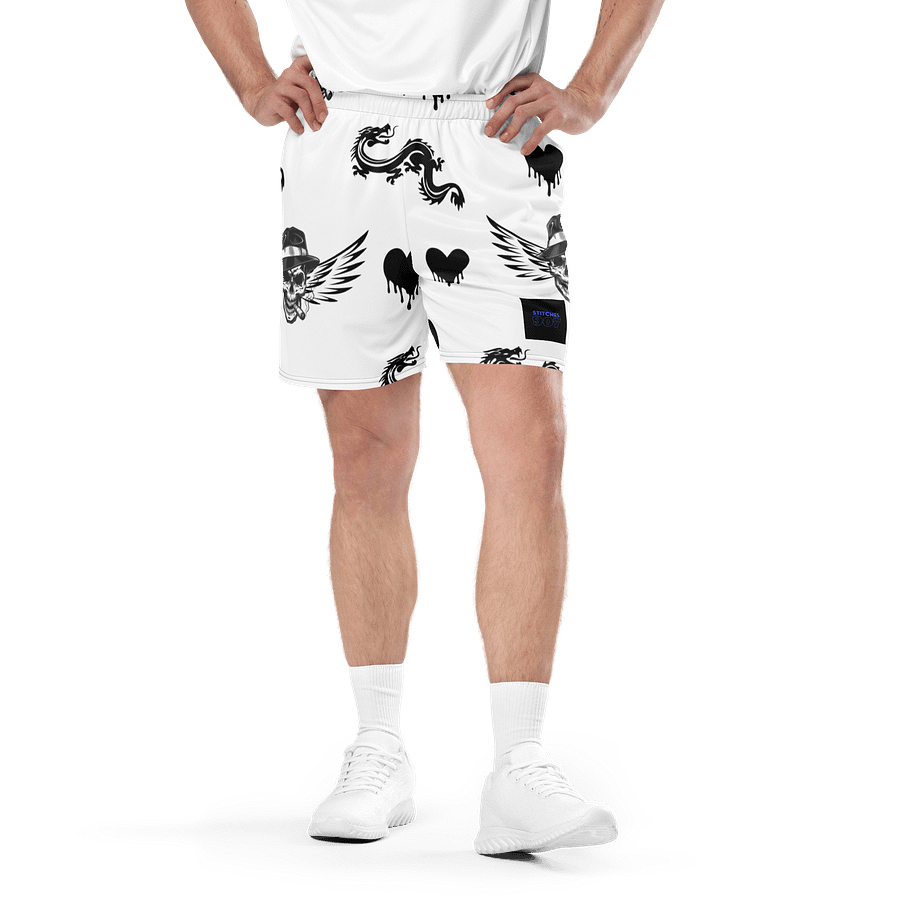 skull and dragons basket ball shorts product image (1)