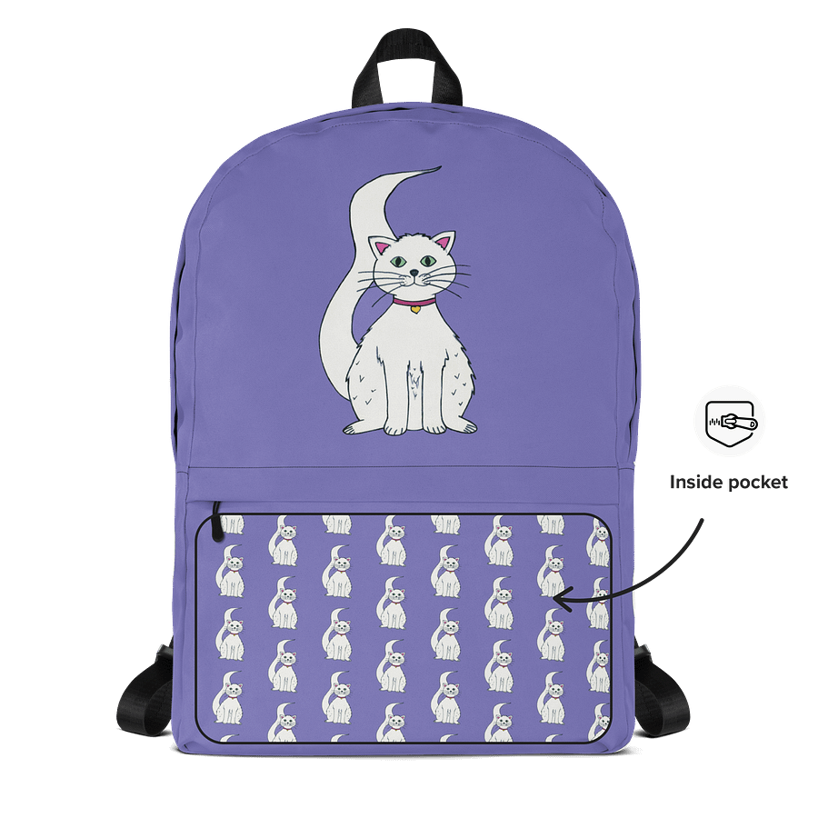 Cat (art by Dina R.) - Backpack product image (7)