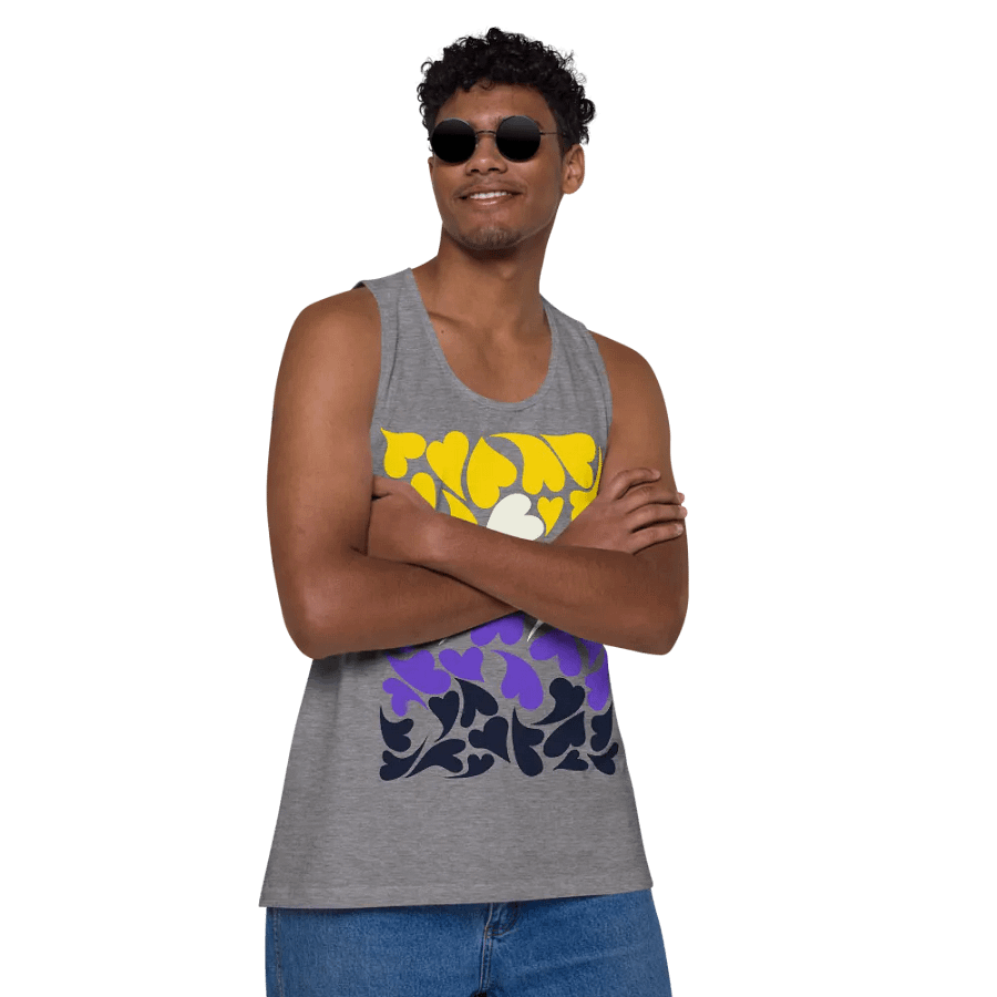 Nestled PRIDE Nonbinary Tank Top product image (7)
