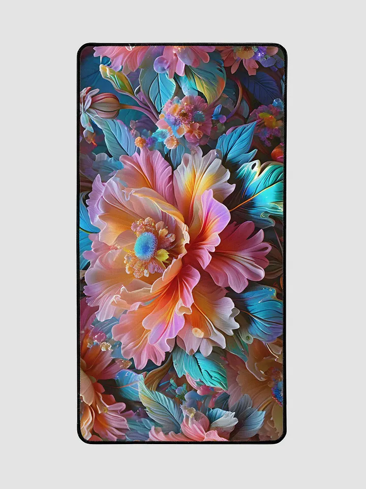Iridescent Flowers Desk Mat 31.5