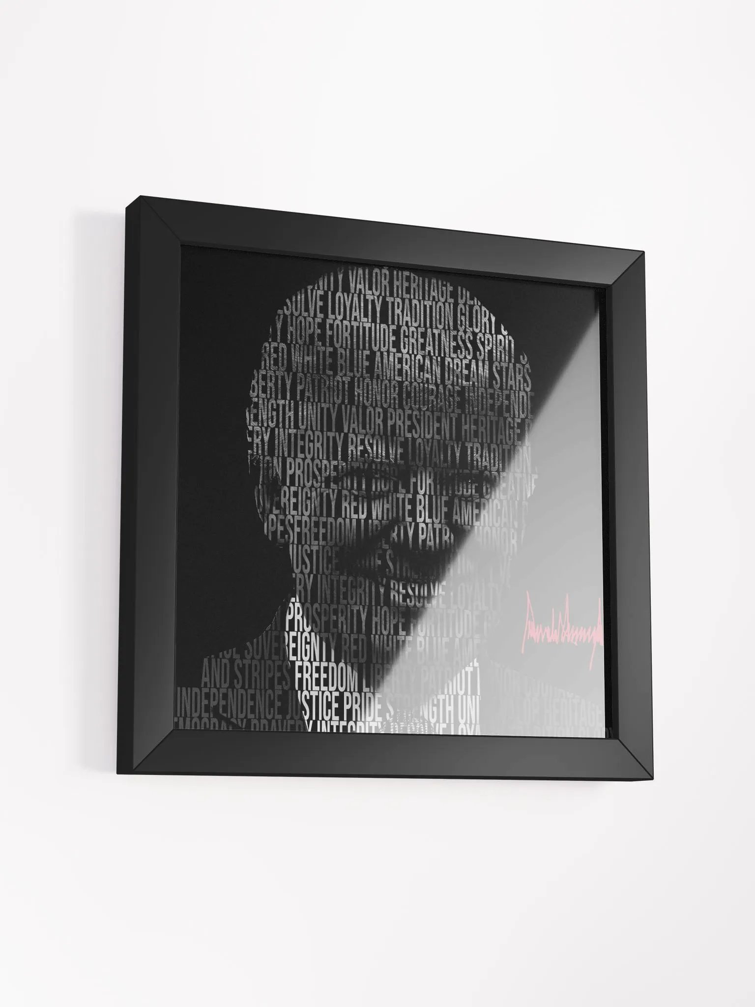 Trump Patriotic Word Silhouette - Wall Art product image (10)