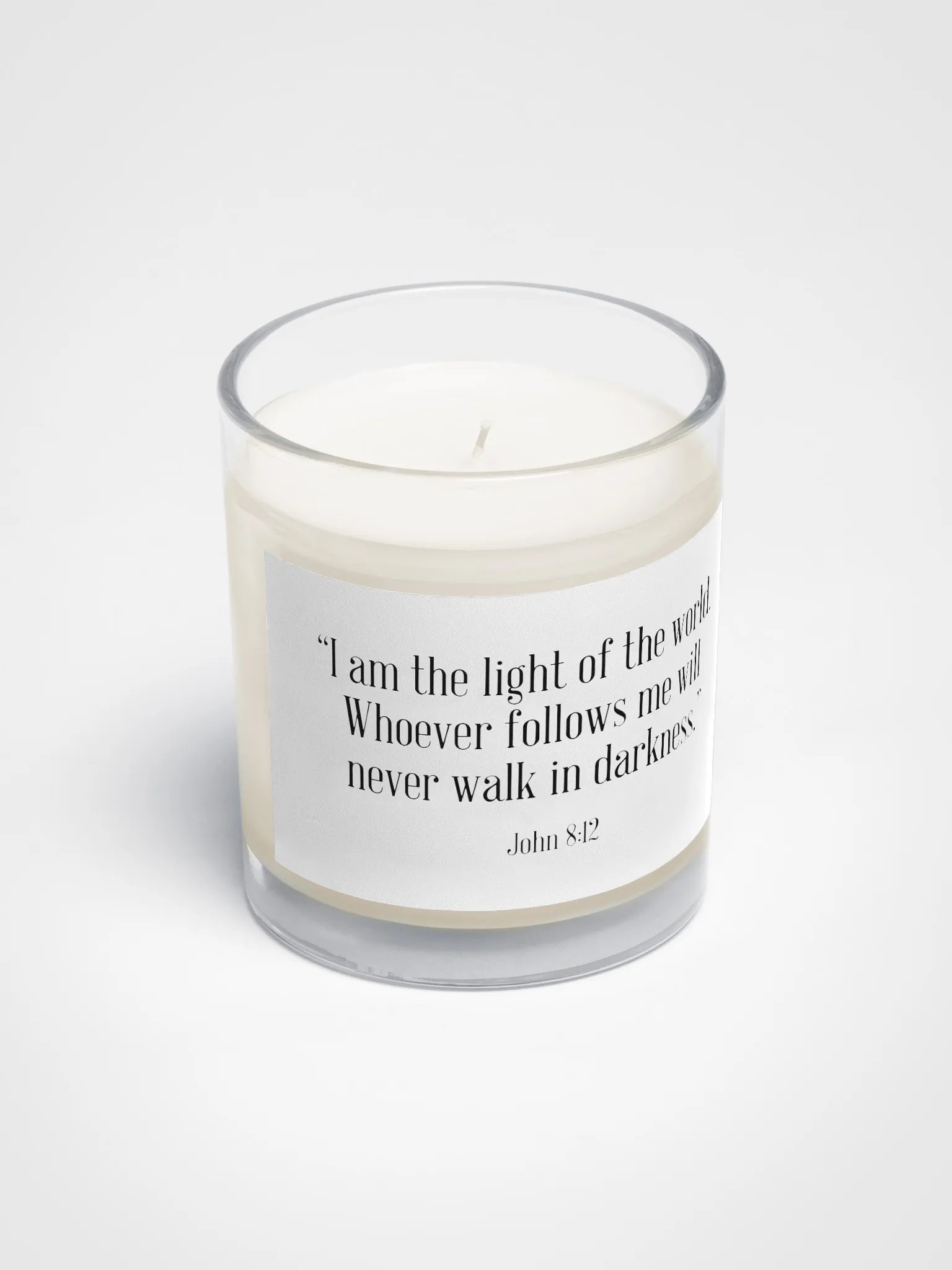 Follow the Light - John 8:12 Scripture Inspired Candle product image (2)