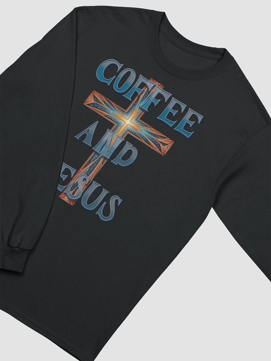 COFFEE AND JESUS CROSS LONG SLEEVE SHIRT product image (18)