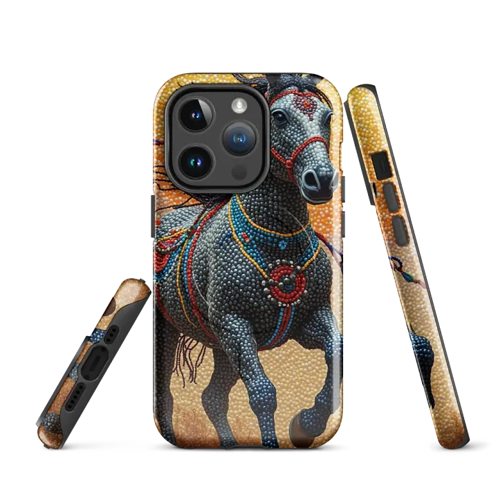 Beaded Horse Art Tough iPhone Case product image (2)