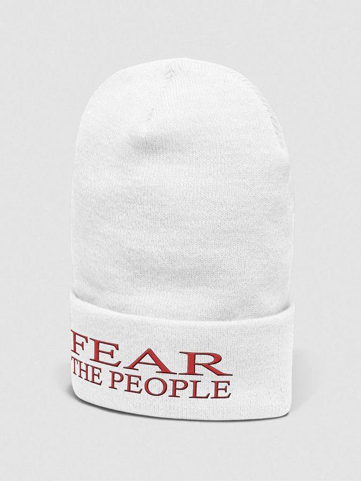 Fear The People - Red - Yupoong Cuffed Beanie product image (2)