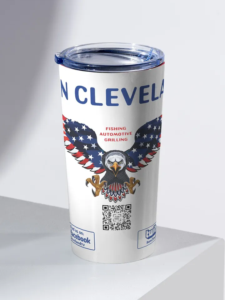 Patriotic Eagle 20oz Stainless Steel Tumbler product image (2)