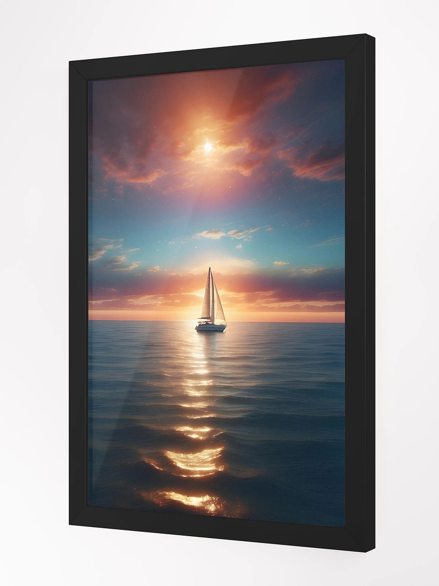 Sail Away Seascape at Sunset Framed Poster product image (4)