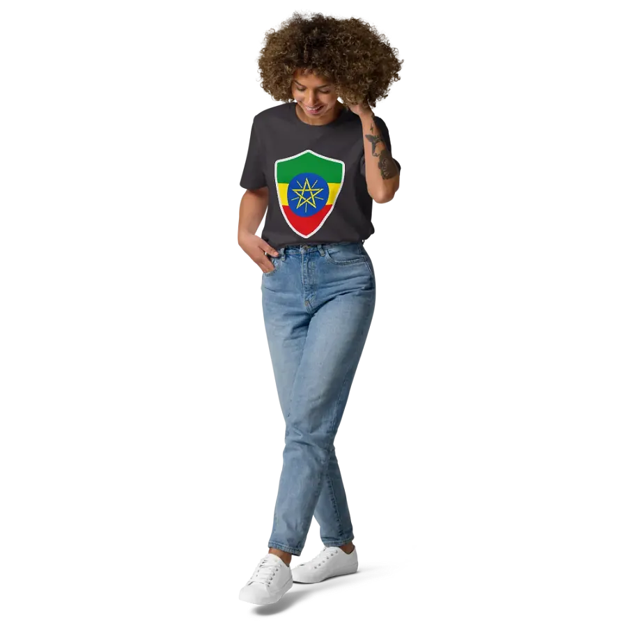 Ethiopian Pride Emblem Organic Tee product image (143)