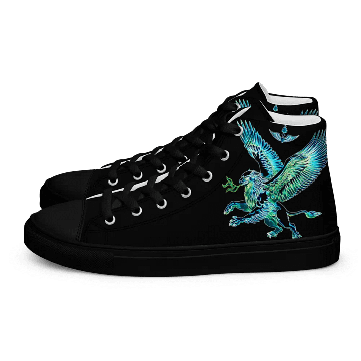 Gripen Flying Blue//Griffin/Men's High Top Canvas Shoes by Allcolor product image (2)