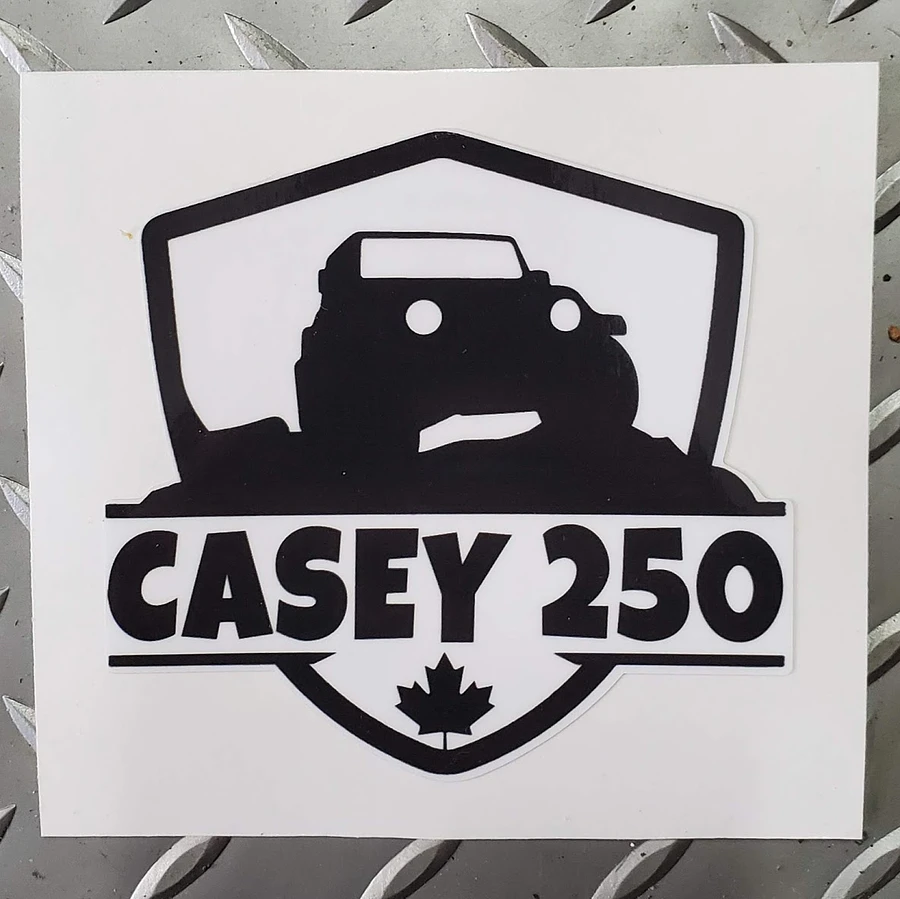 Casey 250 Logo - 3.75 inch Shield Vinyl Decal product image (1)