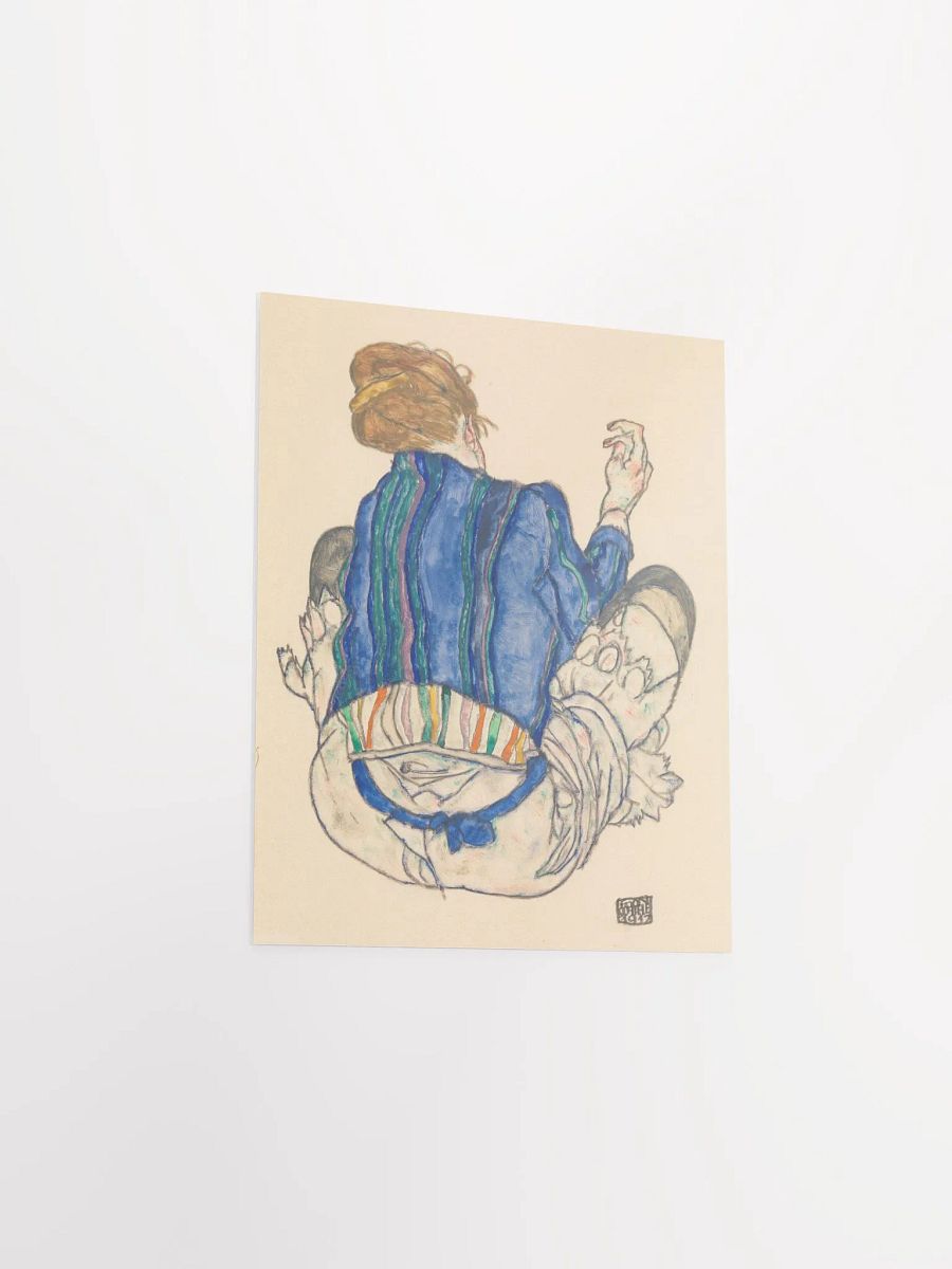 Seated Woman, Back View (1917) by Egon Schiele product image (24)