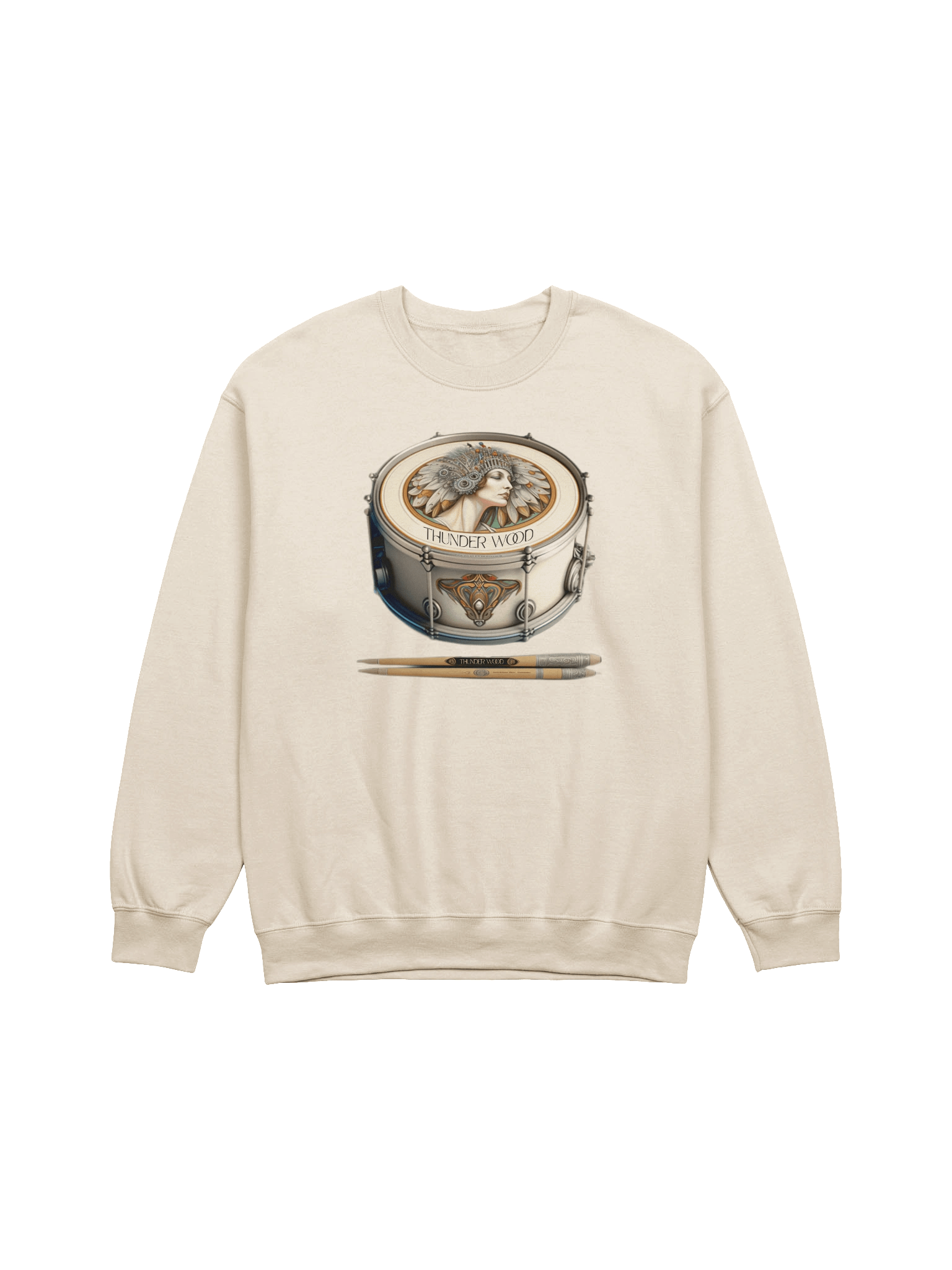 Thunder Wood Snare Drum Sweatshirt product image (1)