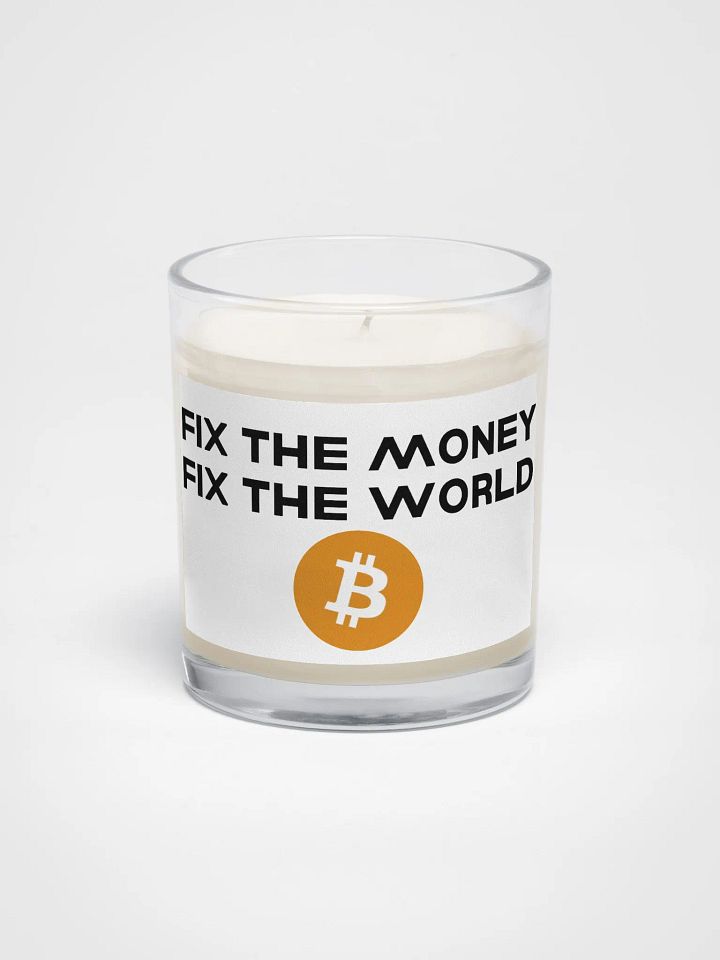 Fix the Money Fix The World Candle product image (1)