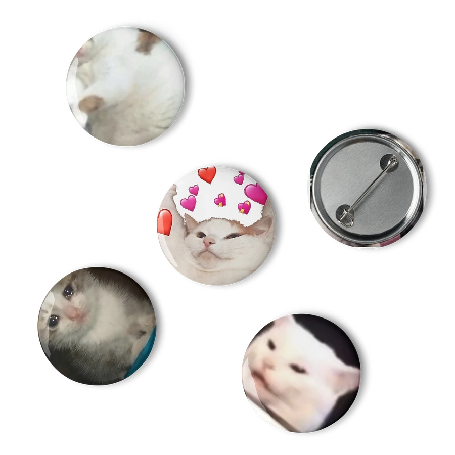 Set of Pin Buttons: Meme Cats 12 product image (6)