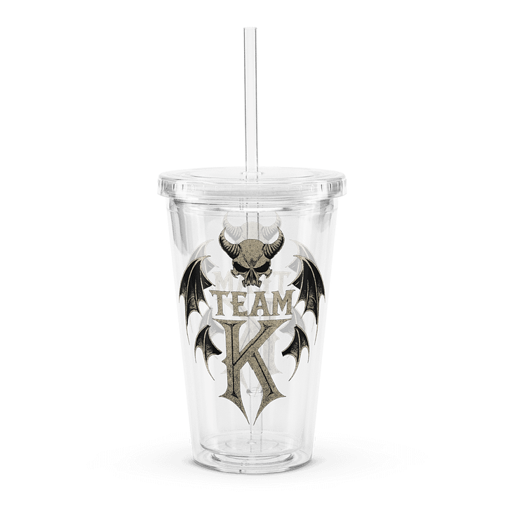 Team K V-3 Clear Plastic Tumbler product image (2)