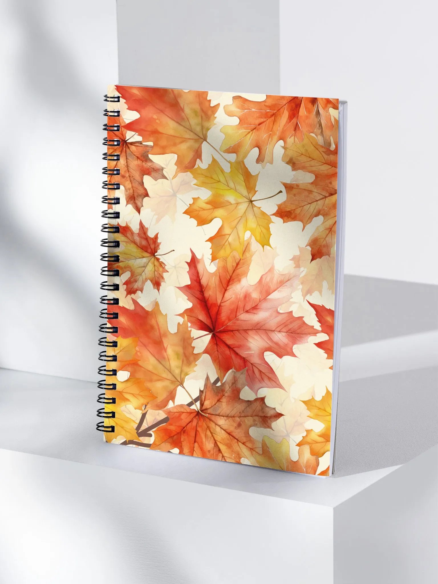 Autumn Leaves Spiral Notebook product image (4)