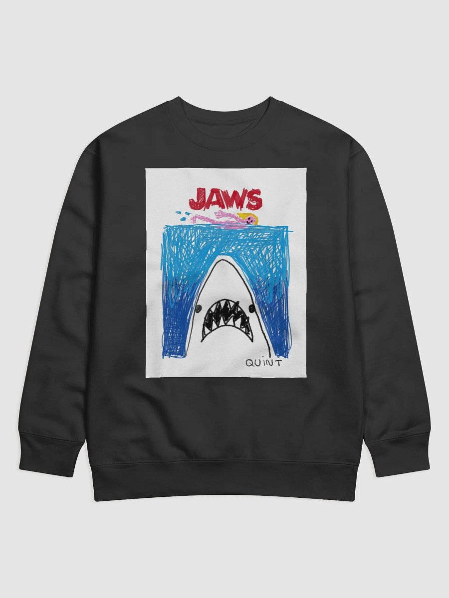 🦈 "JAWS" CreepyKids Unisex Horror Art Print Sweater 💀 product image (1)