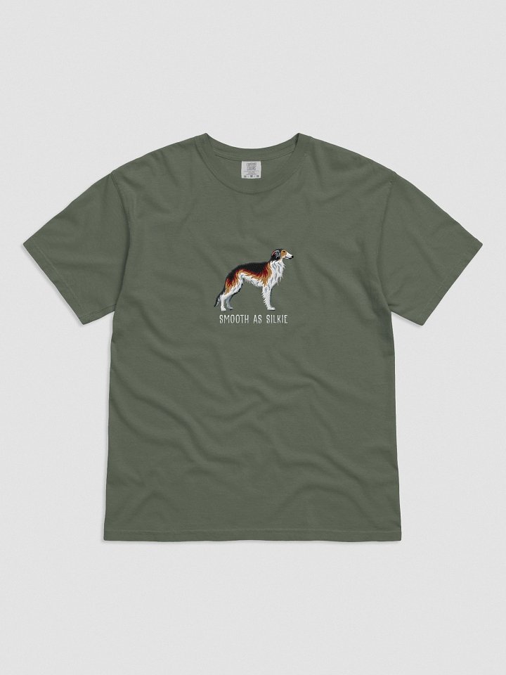 Smooth as Silkie T-Shirt(Embroidered) of a Silken Windhound(Sable) product image (21)