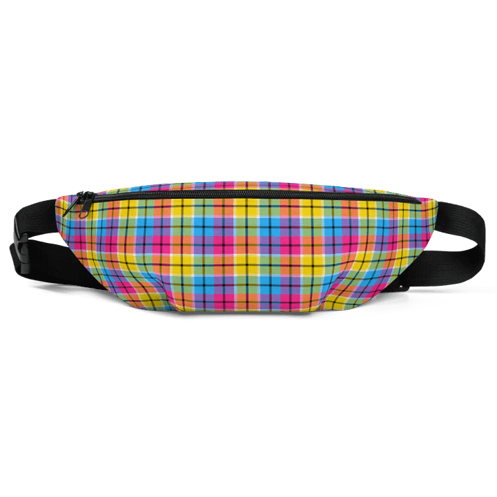 Hot Pink, Turquoise, and Yellow Plaid Fanny Pack product image (2)