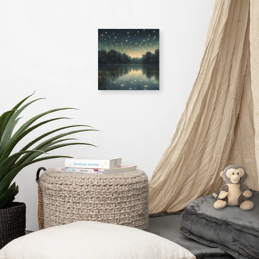 Evening Lake Scene With Fireflies Wall Art product image (7)