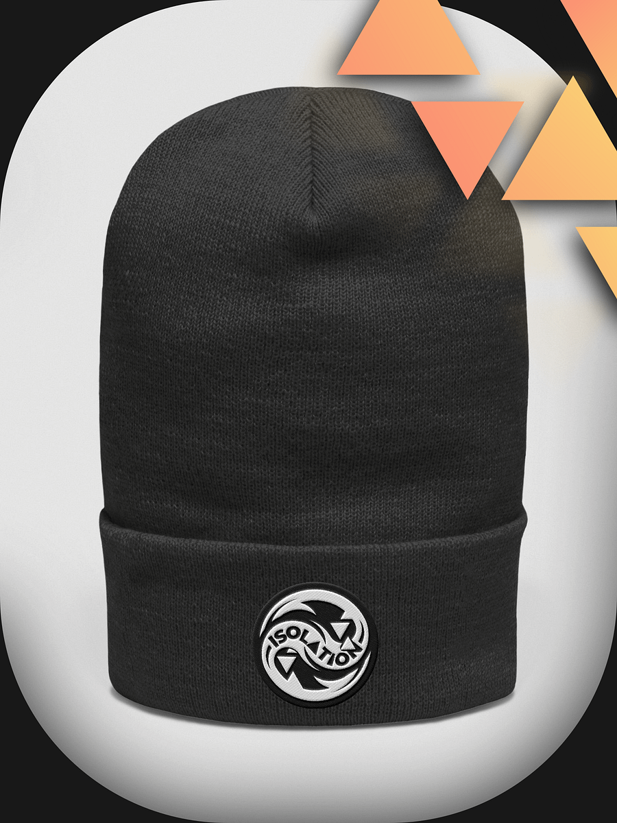 ISOL▲TION — 2024 LOGO — CUFFED BEANIE — WHITE product image (1)