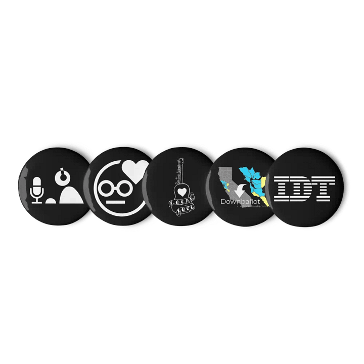 Button Pack 3 - Black - Podcast Logos product image (2)