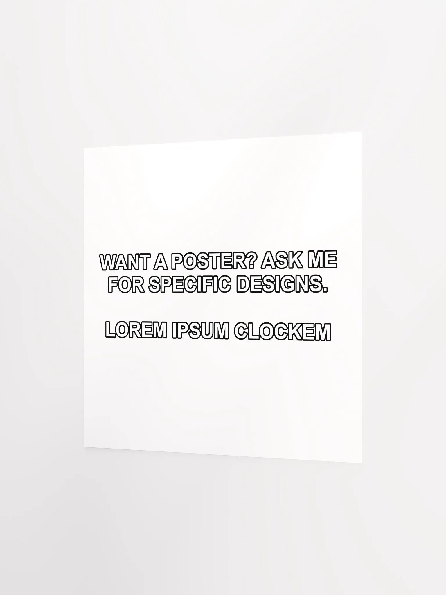 Placeholder Clock Poster product image (2)