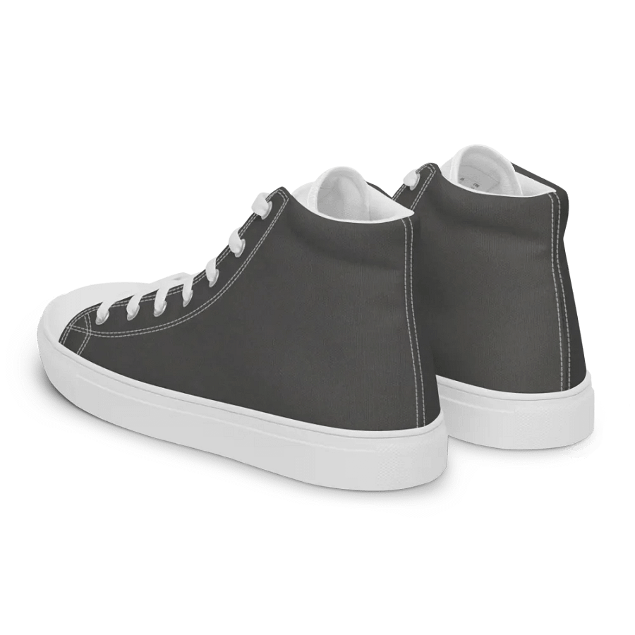 Men's black and white high top canvas sneakers product image (8)