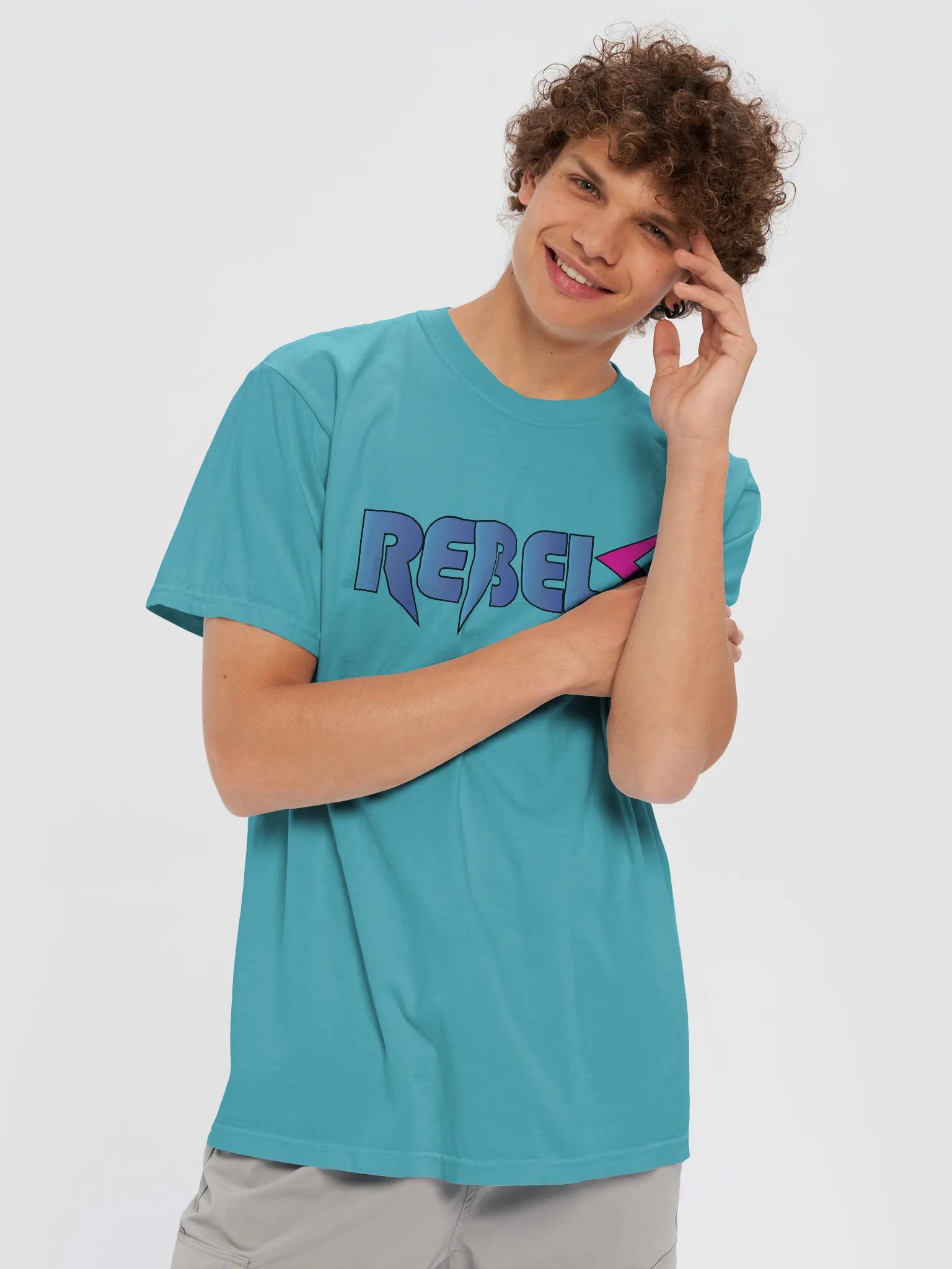 Rebels T-Shirt Lagoon Blue | Blue/Pink product image (5)