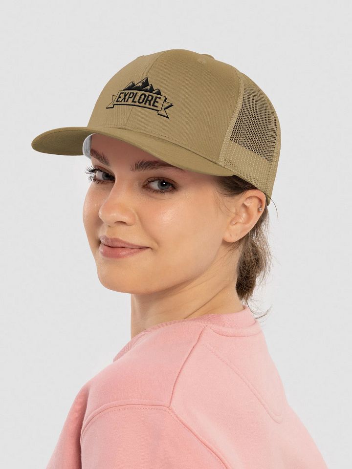 'Explore' Embroidered Retro Trucker Hat product image (2)