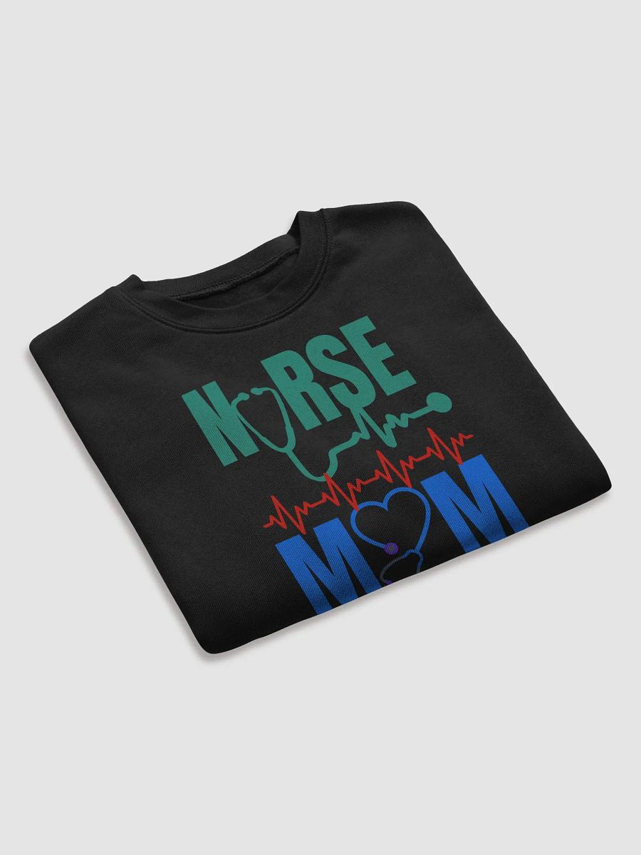 Nurse Mom Heartbeat Crop Sweatshirt product image (19)