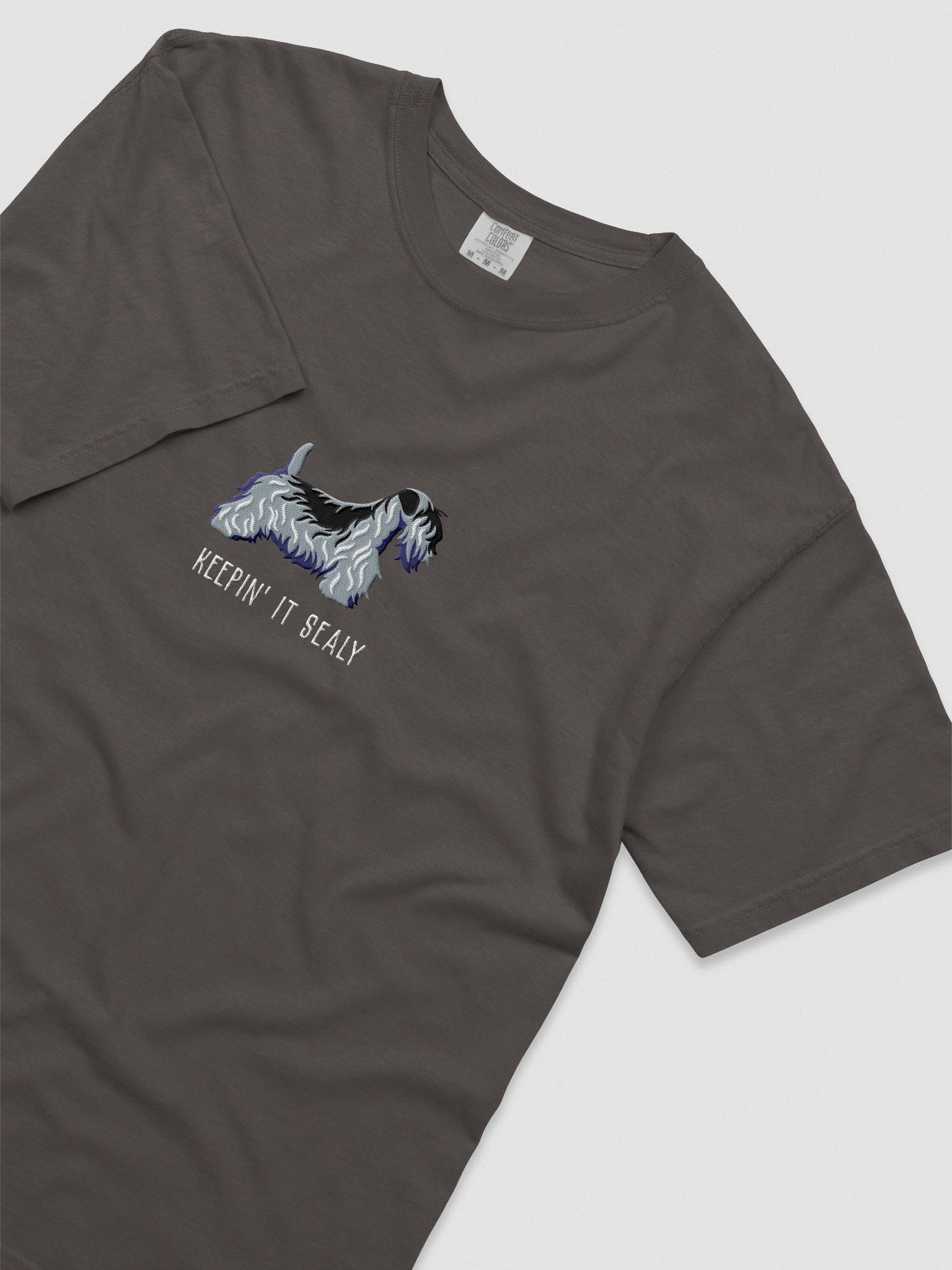 Keepin' It Sealy T-Shirt(Embroidered) of a Sealyham Terrier(Blue) product image (8)
