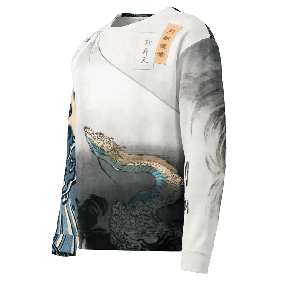 Dragons All-Over Print Recycled Unisex Sweatshirt product image (8)