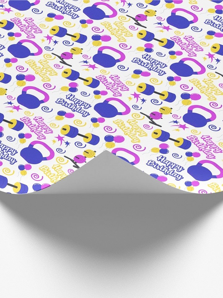 Fitness Birthday Wrapping Paper product image (2)