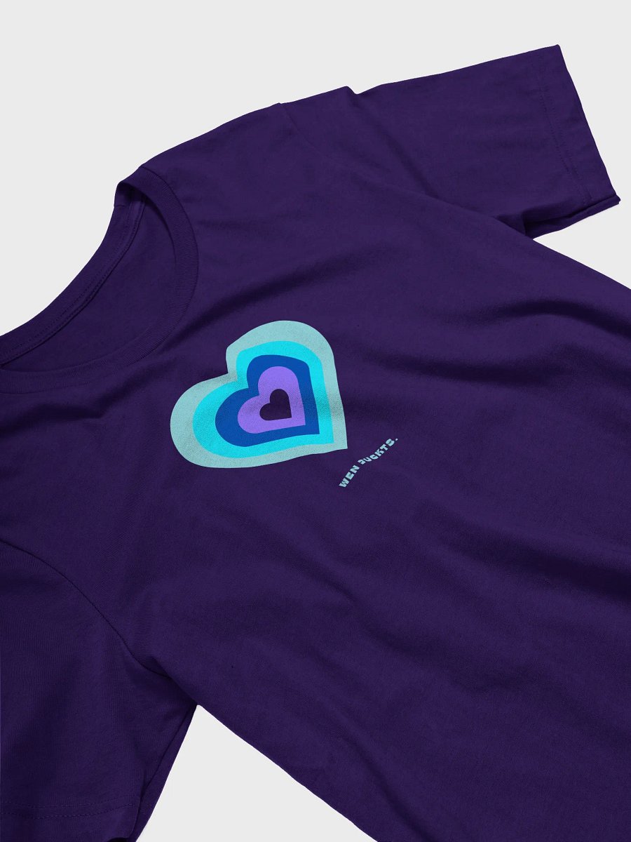 Cheeky heart T-Shirt "Wen juckts." - blue purple product image (19)