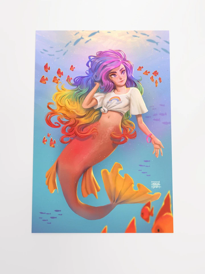 Rainbow Mermaid - Print product image (1)