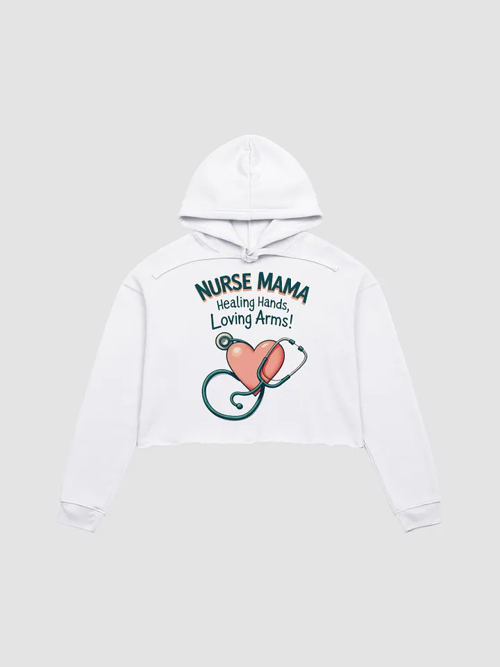 Nurse Mama Fleece Crop Hoodie product image (2)